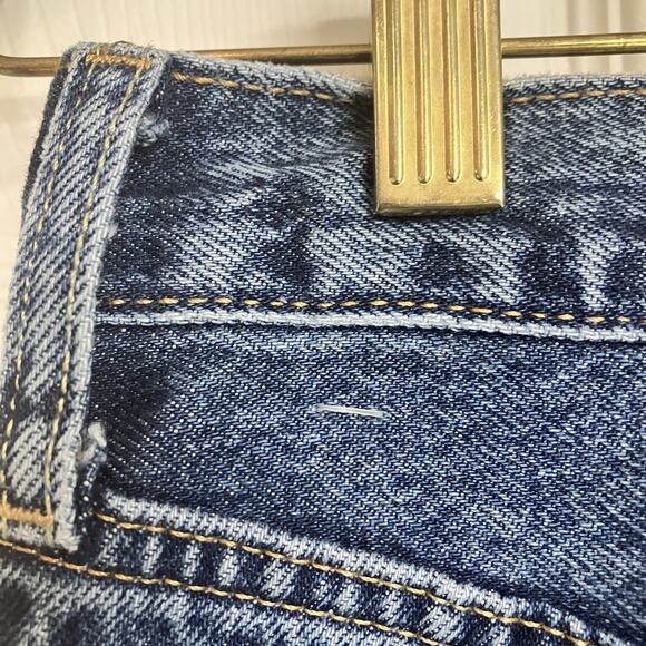 VTG Levi's 501 Womens Blue Denim Med Wash Button Fly Tapered Jeans Size 23x28 - Picture 9 of 16